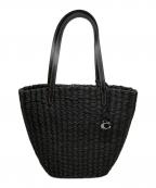 COACHコーチ）の古着「ストロートートバッグ」｜ブラック