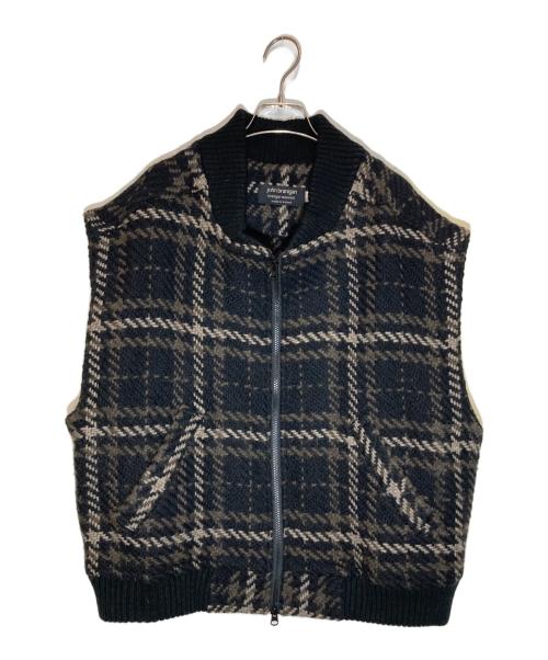 john branigan（ジョンブラニガン）John Branigan (ジョンブラニガン) チェックベスト ブラック サイズ:SIZE Mの古着・服飾アイテム