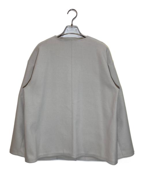 Leilian（レリアン）LEILIAN (レリアン) ボクシーノーカラージャケット アイボリー サイズ:SIZE 9の古着・服飾アイテム