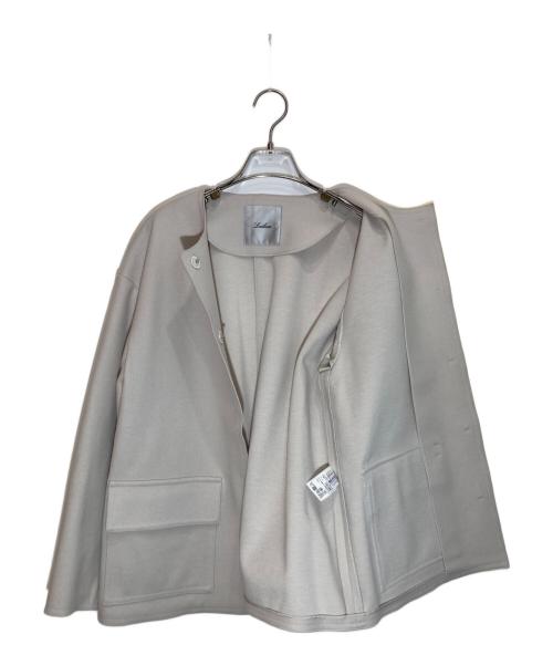 Leilian（レリアン）LEILIAN (レリアン) ボクシーノーカラージャケット アイボリー サイズ:SIZE 9の古着・服飾アイテム