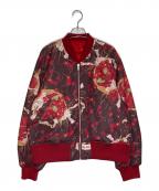 PINK HOUSE×kotohayokozawaピンクハウス×コトハヨコザワ）の古着「QUILTING REVERSIBLE BLOUSON」｜レッド×ブラウン
