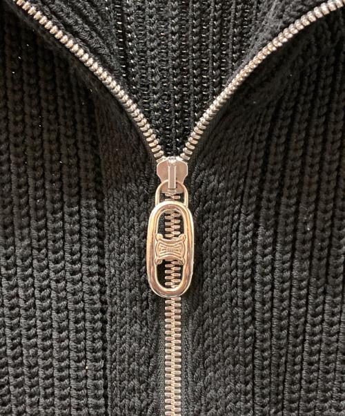 CELINE（セリーヌ）CELINE (セリーヌ) マカダムジップドライバーズニット ブラック サイズ:SIZE Mの古着・服飾アイテム