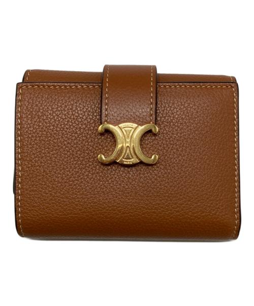 CELINE（セリーヌ）CELINE (セリーヌ) ファインストラップウォレット ニノ ブラウン サイズ:-の古着・服飾アイテム
