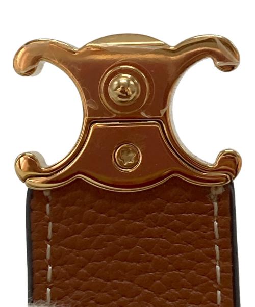 CELINE（セリーヌ）CELINE (セリーヌ) ファインストラップウォレット ニノ ブラウン サイズ:-の古着・服飾アイテム