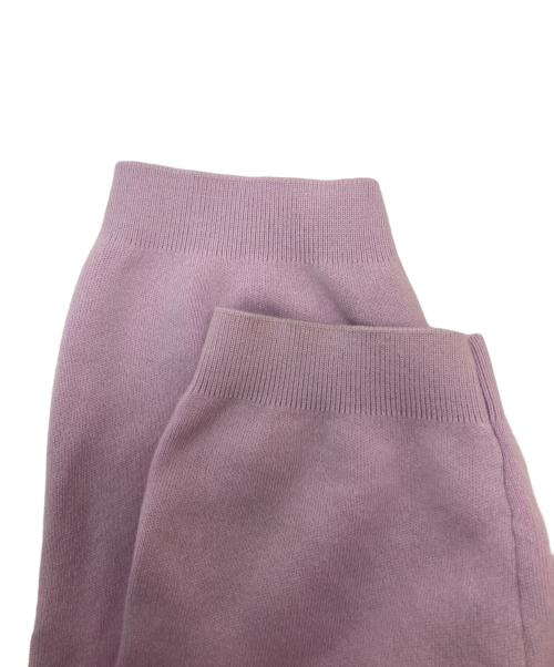 CABAN（キャバン）CABaN (キャバン) コットンカシミヤ パールポロカーディガン ラベンダー サイズ:Freeの古着・服飾アイテム