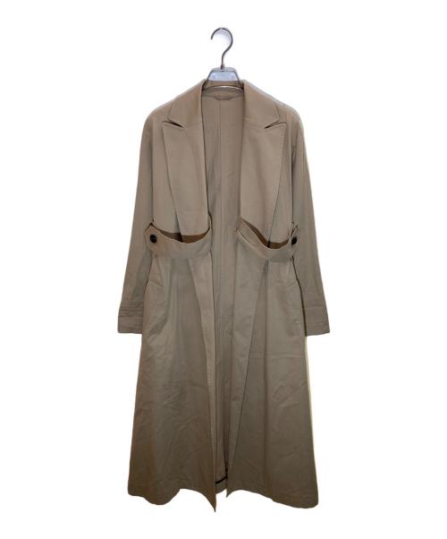 allureville（アルアバイル）allureville (アルアバイル) マルタンガルバックフレアコート ベージュ サイズ:1の古着・服飾アイテム