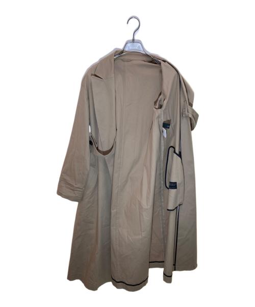 allureville（アルアバイル）allureville (アルアバイル) マルタンガルバックフレアコート ベージュ サイズ:1の古着・服飾アイテム