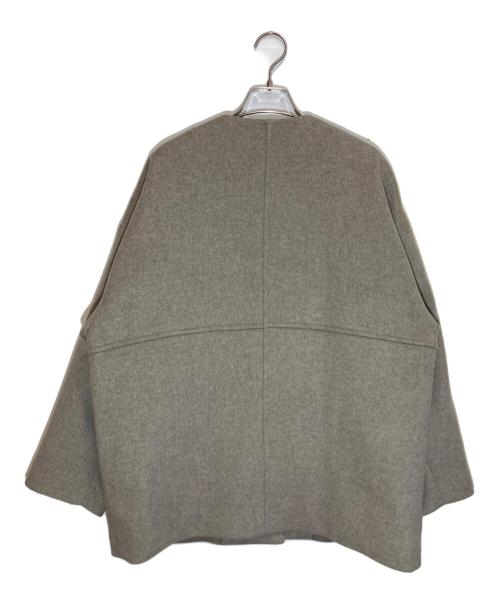 JOURNAL STANDARD（ジャーナルスタンダード）JOURNAL STANDARD (ジャーナルスタンダード) スーパー140ビーバーノーカラーショートコート ベージュ サイズ:Sの古着・服飾アイテム