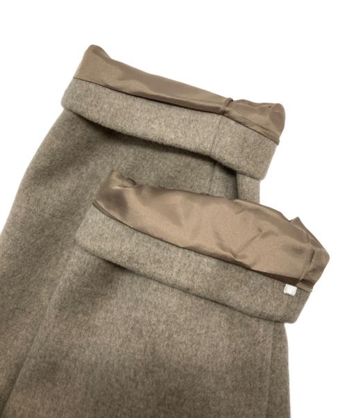 JOURNAL STANDARD（ジャーナルスタンダード）JOURNAL STANDARD (ジャーナルスタンダード) スーパー140ビーバーノーカラーショートコート ベージュ サイズ:Sの古着・服飾アイテム