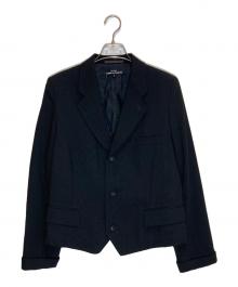 tricot COMME des GARCONS（トリココムデギャルソン）の古着「3ボタンウールテーラードジャケット」｜ブラック