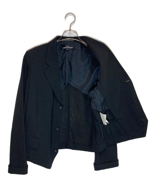 tricot COMME des GARCONS（トリココムデギャルソン）tricot COMME des GARCONS (トリココムデギャルソン) 3ボタンウールテーラードジャケット ブラック サイズ:Ⅿの古着・服飾アイテム