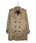 BURBERRY BLACK LABEL（バーバリーブラックレーベル）の古着「裏地ノバチェックライナー付きトレンチコート」｜ベージュ