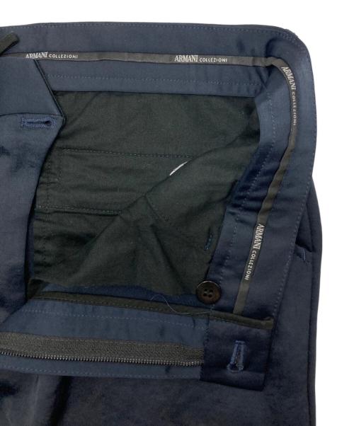 ARMANI COLLEZIONI（アルマーニ コレツィオーニ）ARMANI COLLEZIONI (アルマーニ コレツィオーニ) サテンスラックス ネイビー サイズ:SIZE 50/Lの古着・服飾アイテム