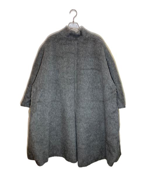 MaxMara（マックスマーラ）MaxMara (マックスマーラ) アルパカウールシャギーコート グレー サイズ:SIZE J 40の古着・服飾アイテム