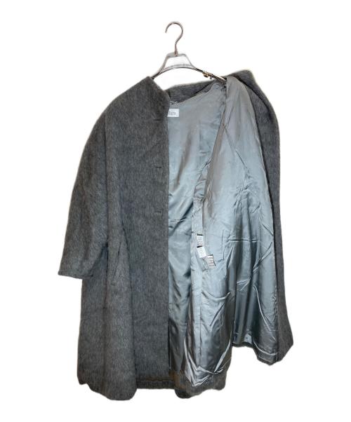 MaxMara（マックスマーラ）MaxMara (マックスマーラ) アルパカウールシャギーコート グレー サイズ:SIZE J 40の古着・服飾アイテム