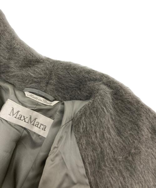 MaxMara（マックスマーラ）MaxMara (マックスマーラ) アルパカウールシャギーコート グレー サイズ:SIZE J 40の古着・服飾アイテム