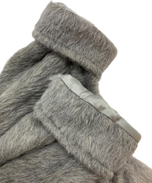 MaxMara（マックスマーラ）MaxMara (マックスマーラ) アルパカウールシャギーコート グレー サイズ:SIZE J 40の古着・服飾アイテム