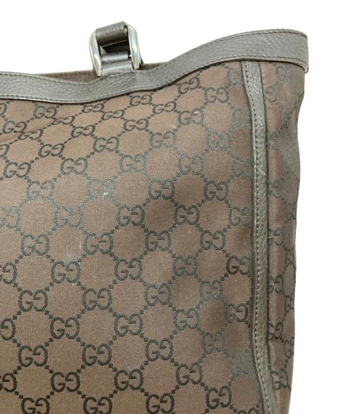 GUCCI（グッチ）GUCCI (グッチ) アビー ラインGG柄 トートバッグ ブラウン サイズ:-の古着・服飾アイテム