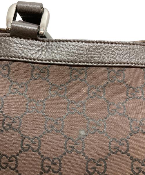 GUCCI（グッチ）GUCCI (グッチ) アビー ラインGG柄 トートバッグ ブラウン サイズ:-の古着・服飾アイテム
