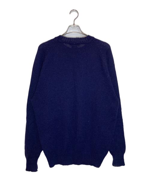 POLO RALPH LAUREN（ポロ・ラルフローレン）POLO RALPH LAUREN (ポロ・ラルフローレン) ウールクルーネックニット ネイビー サイズ:Lの古着・服飾アイテム