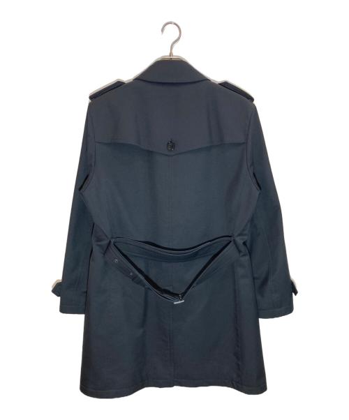 BURBERRY BLACK LABEL（バーバリーブラックレーベル）BURBERRY BLACK LABEL (バーバリーブラックレーベル) チェックライナー付きトレンチコート ブラック サイズ:Lの古着・服飾アイテム