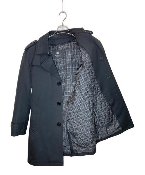 BURBERRY BLACK LABEL（バーバリーブラックレーベル）BURBERRY BLACK LABEL (バーバリーブラックレーベル) チェックライナー付きトレンチコート ブラック サイズ:Lの古着・服飾アイテム