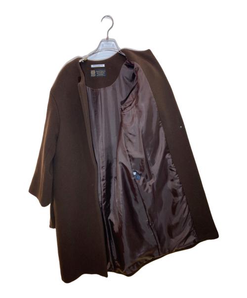 BEAUTY&YOUTH UNITED ARROWS（ビューティーアンドユースユナイテッドアローズ）BEAUTY&YOUTH UNITED ARROWS (ビューティーアンドユースユナイテッドアローズ) MANTECO ノーカラーベルトロングコート ブラウン サイズ:Sの古着・服飾アイテム
