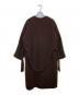 BEAUTY&YOUTH UNITED ARROWS (ビューティーアンドユースユナイテッドアローズ) MANTECO ノーカラーベルトロングコート ブラウン サイズ:S：7000円