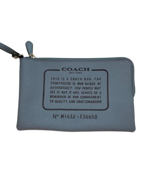 COACH（コーチ）COACH (コーチ) リバーシブルトートバッグ ベージュ×ブルー サイズ:-の古着・服飾アイテム