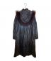 BALMAIN (バルマン) ラクーンファーフーデッドラムレザーコート ブラウン サイズ:SIZE 13：17000円