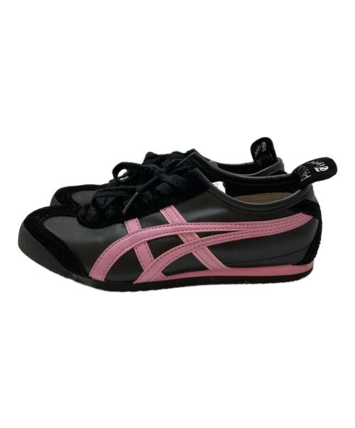 Onitsuka Tiger（オニツカタイガー）Onitsuka Tiger (オニツカタイガー) Patou (パトゥ) MEXICO'66 ブラック×ピンク サイズ:SIZE 23.5cmの古着・服飾アイテム