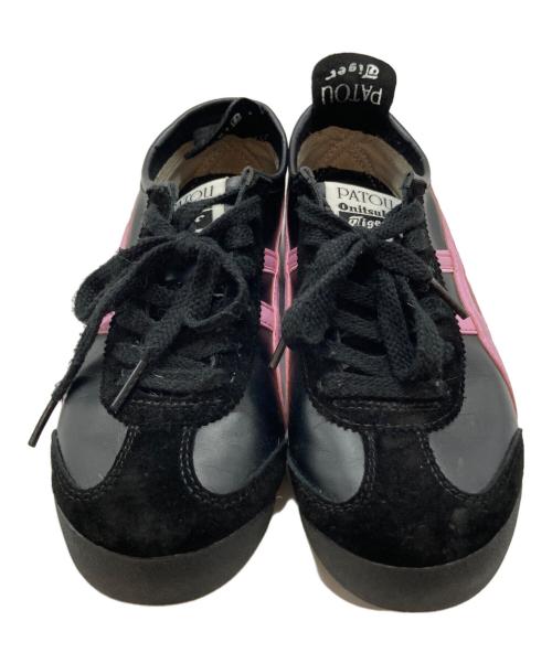 Onitsuka Tiger（オニツカタイガー）Onitsuka Tiger (オニツカタイガー) Patou (パトゥ) MEXICO'66 ブラック×ピンク サイズ:SIZE 23.5cmの古着・服飾アイテム