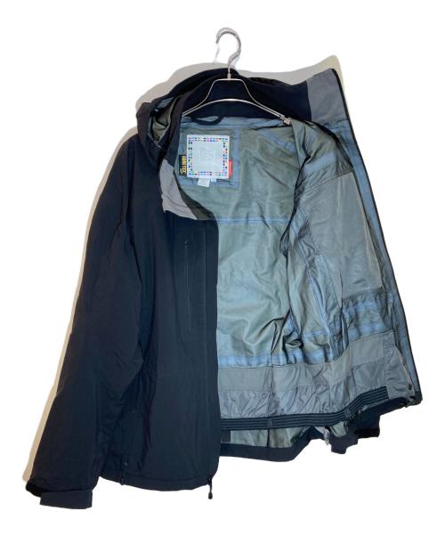 ak BURTON（エーケー バートン）ak BURTON (エーケー バートン) ナイロンフーデッドジャケット ブラック サイズ:Lの古着・服飾アイテム