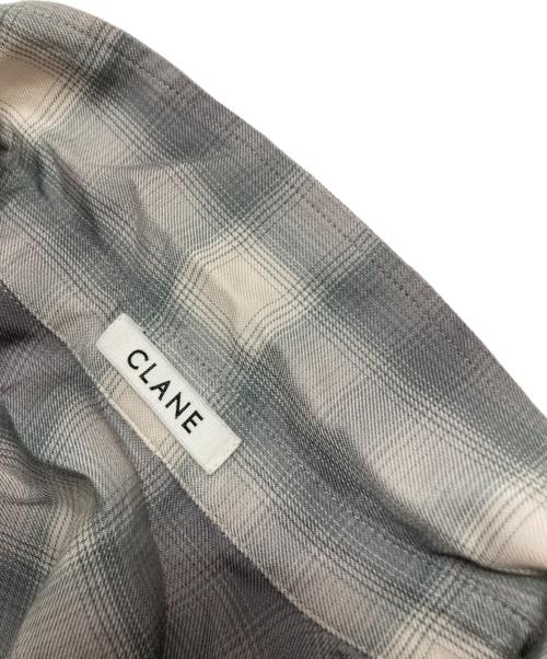 CLANE（クラネ）CLANE (クラネ) 2WAY OVER OMBRE CHECK SHIRTS グレー サイズ:1の古着・服飾アイテム