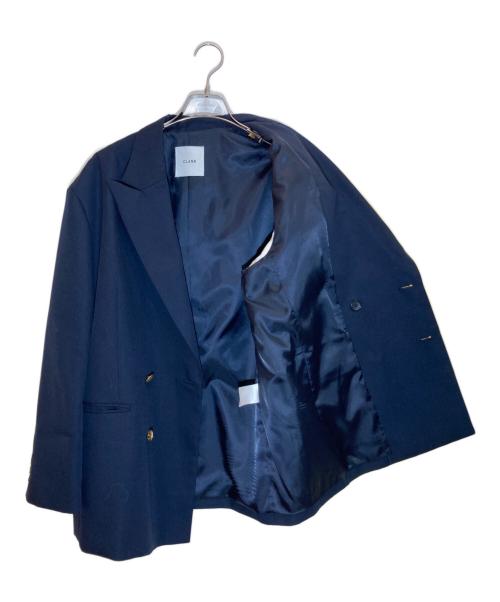 CLANE（クラネ）CLANE (クラネ) OVER SHOULDER GOLD BUTTON BLAZER ネイビー サイズ:1の古着・服飾アイテム