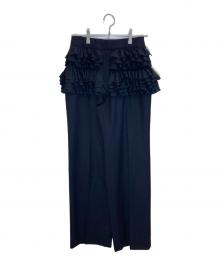 CLANE（クラネ）の古着「FRILLED SLACKS」｜ブラック