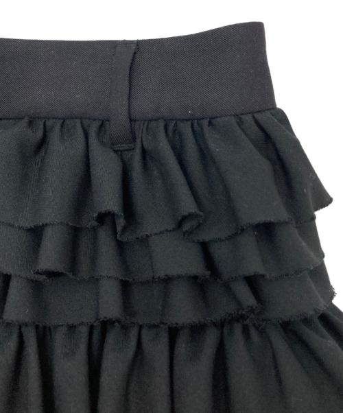 CLANE（クラネ）CLANE (クラネ) FRILLED SLACKS ブラック サイズ:1の古着・服飾アイテム