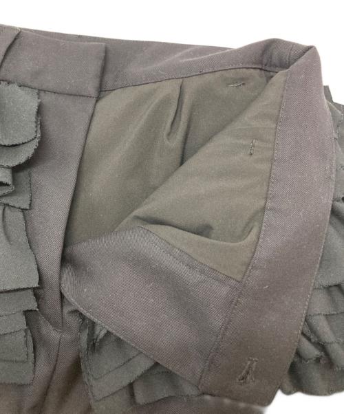 CLANE（クラネ）CLANE (クラネ) FRILLED SLACKS ブラック サイズ:1の古着・服飾アイテム