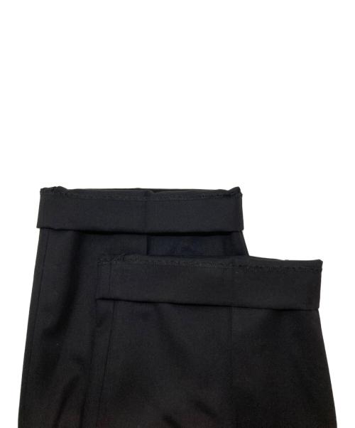 CLANE（クラネ）CLANE (クラネ) FRILLED SLACKS ブラック サイズ:1の古着・服飾アイテム