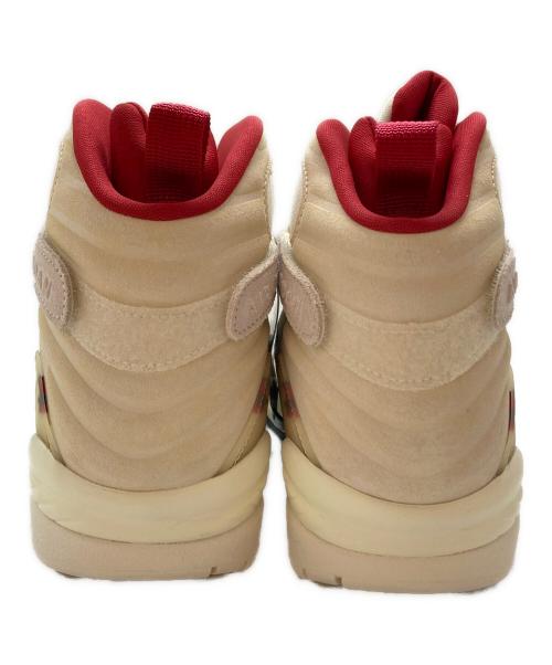NIKE（ナイキ）NIKE (ナイキ) SoleFly (ソールフライ) AIR JORDAN 8 RETRO SP ベージュ×レッド サイズ:SIZE 28cmの古着・服飾アイテム