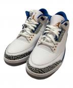 NIKEナイキ）の古着「AIR JORDAN 3 RETRO」｜ホワイト×ブルー