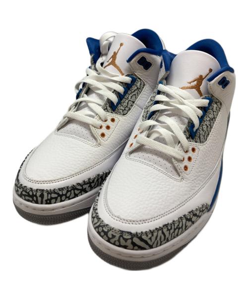 NIKE（ナイキ）NIKE (ナイキ) AIR JORDAN 3 RETRO ホワイト×ブルー サイズ:SIZE 28cmの古着・服飾アイテム