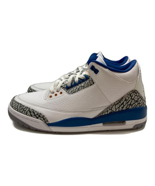 NIKE（ナイキ）NIKE (ナイキ) AIR JORDAN 3 RETRO ホワイト×ブルー サイズ:SIZE 28cmの古着・服飾アイテム