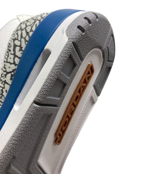 NIKE（ナイキ）NIKE (ナイキ) AIR JORDAN 3 RETRO ホワイト×ブルー サイズ:SIZE 28cmの古着・服飾アイテム