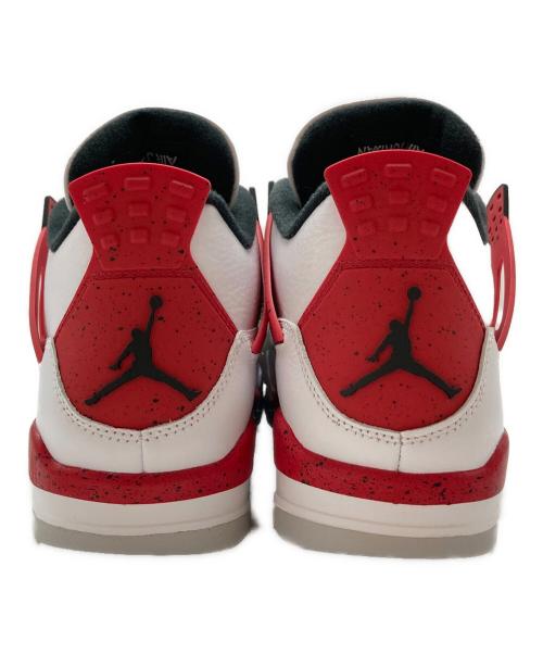 NIKE（ナイキ）NIKE (ナイキ) AIR JORDAN 4 RETRO ホワイト×レッド サイズ:SIZE 28cmの古着・服飾アイテム