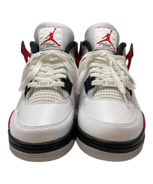 NIKE（ナイキ）NIKE (ナイキ) AIR JORDAN 4 RETRO ホワイト×レッド サイズ:SIZE 28cmの古着・服飾アイテム