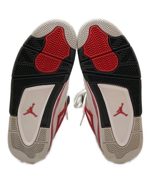 NIKE（ナイキ）NIKE (ナイキ) AIR JORDAN 4 RETRO ホワイト×レッド サイズ:SIZE 28cmの古着・服飾アイテム