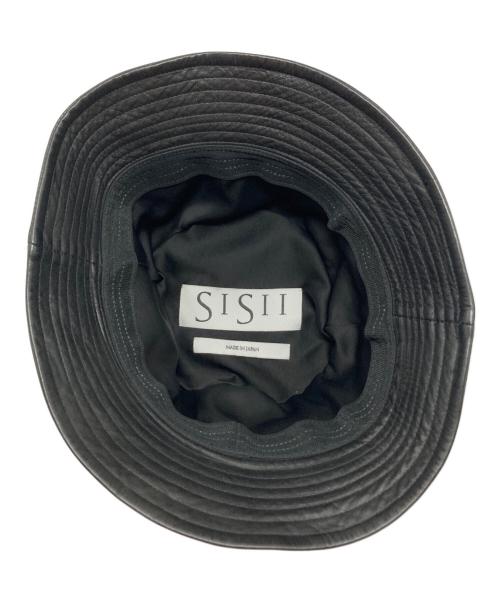 sisii（シシ）sisii (シシ) Leather Bucket Hat ブラック サイズ:-の古着・服飾アイテム