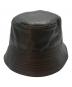 sisii（シシ）の古着「Leather Bucket Hat」｜ブラック