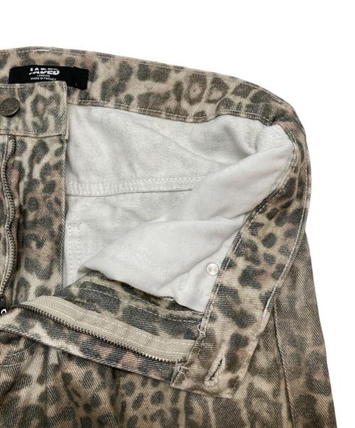Jaded London（ジェイデッドロンドン）Jaded London (ジェイデッドロンドン) レオパードワイドパンツ ベージュ サイズ:SIZE 76cm (W30)の古着・服飾アイテム
